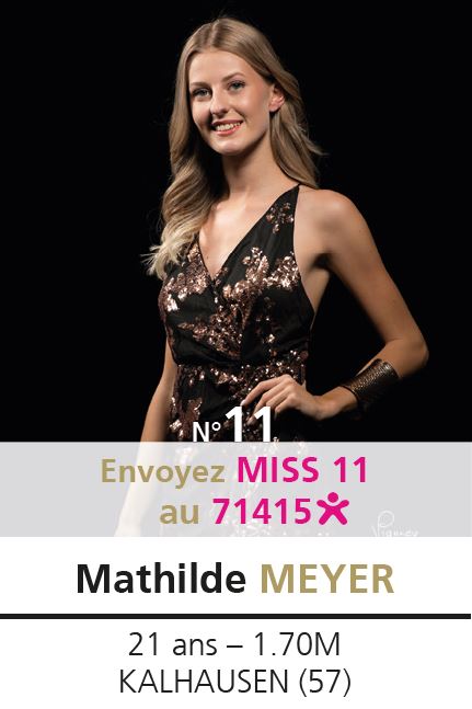 election miss lorraine election Candidate N° Mathilde MEYER vote