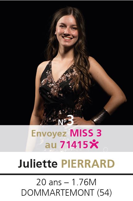 election miss lorraine election Candidate N° Juliette PIERRARD vote