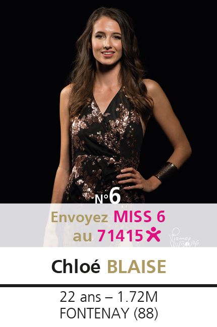 election miss lorraine election Candidate N° Chloé BLAISE vote