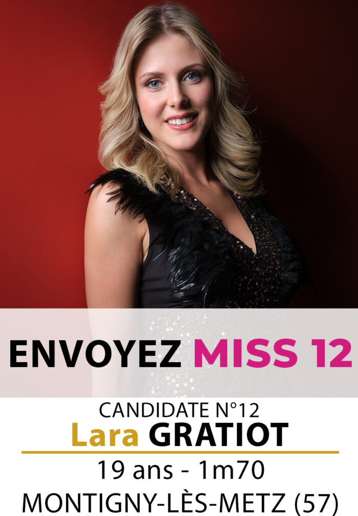 election miss lorraine miss lorraine Candidate N° Lara GRATIOT