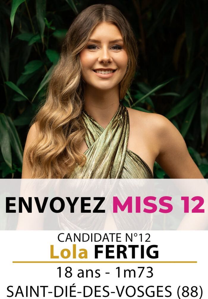 election miss lorraine miss lorraine Candidate N° Lola FERTIG