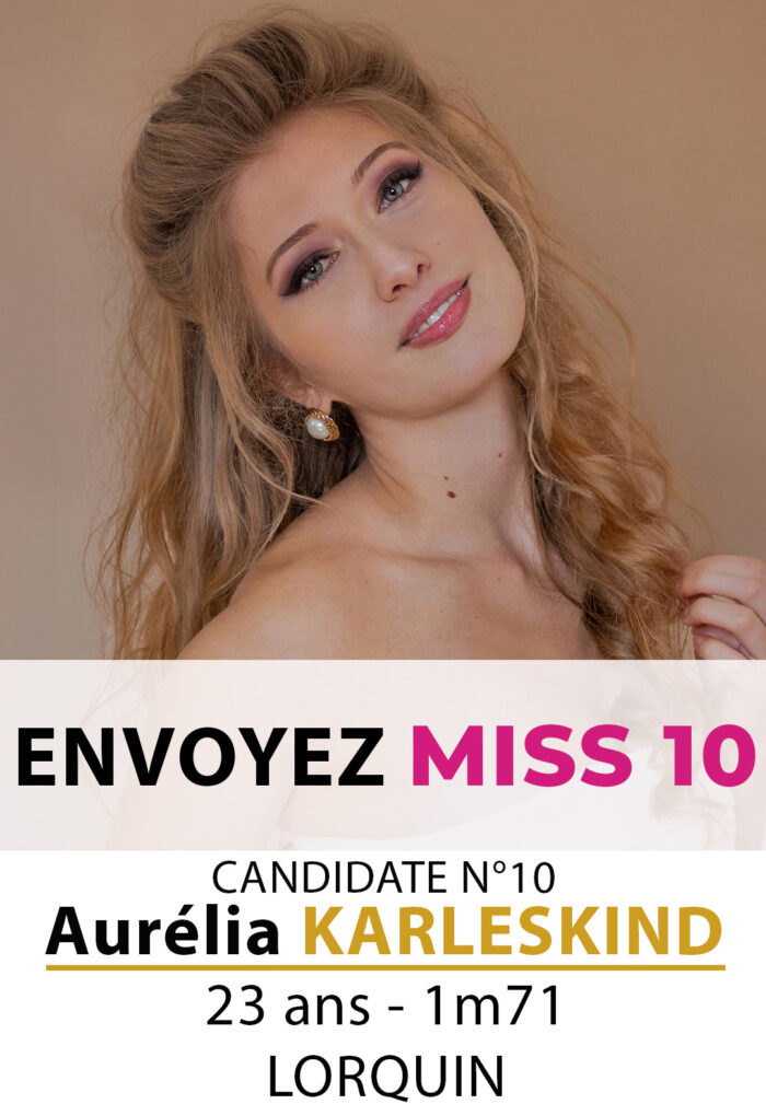 election miss lorraine miss moselle Candidate N° SMS Aurélia KARLESKIND