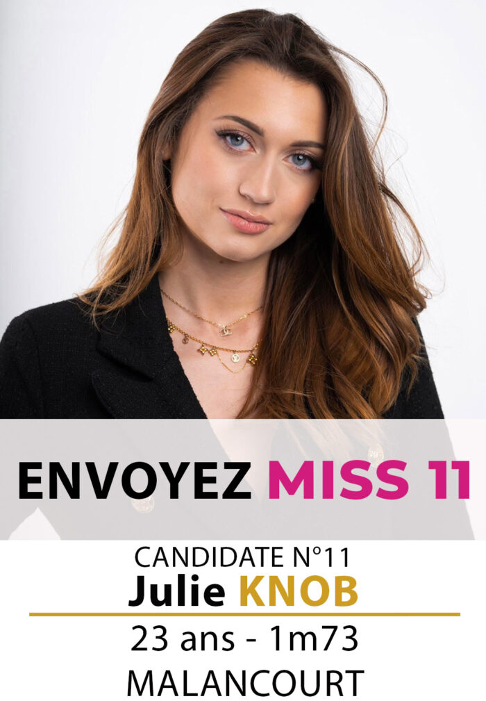 election miss lorraine miss moselle Candidate N° SMS Julie KNOB