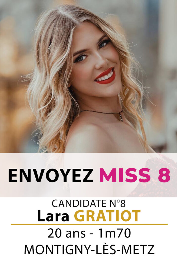 election miss lorraine miss moselle Candidate N° SMS Lara GRATIOT