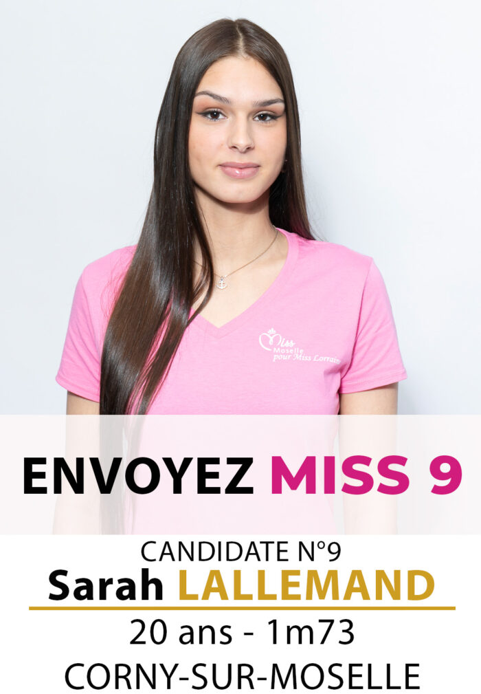 election miss lorraine miss moselle N° Sarah LALLEMAND